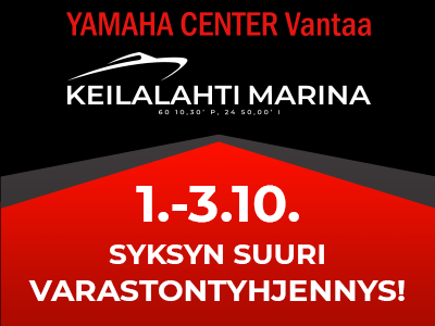 Syksyn suuri varastontyhjennys Yamaha Center Vantaa & Keilalahti